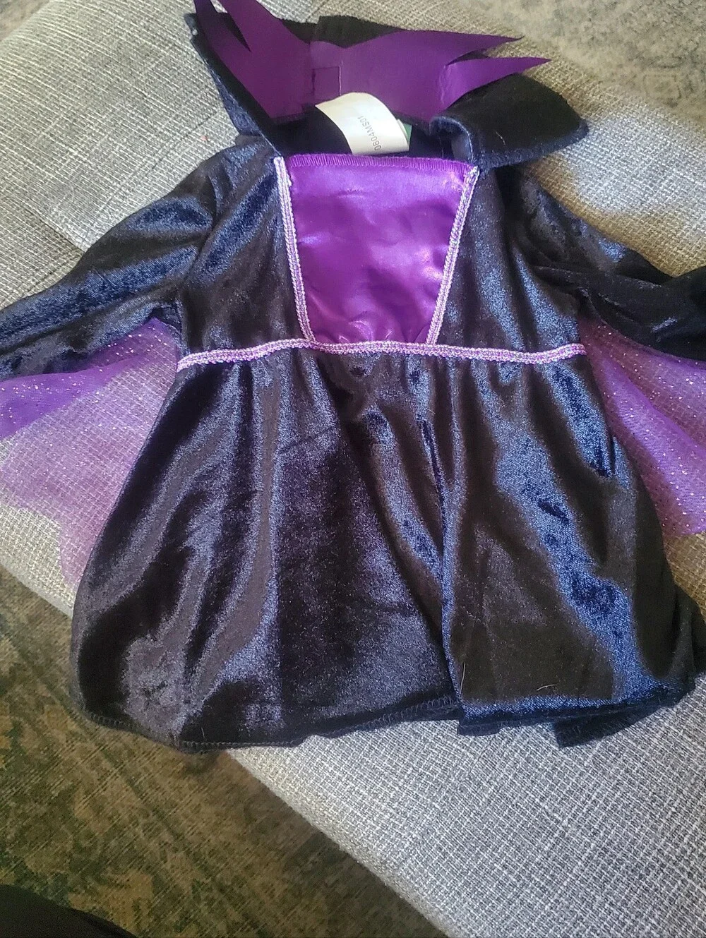 Disney Purple and Black Witch Costume Dress Malicifent Villan